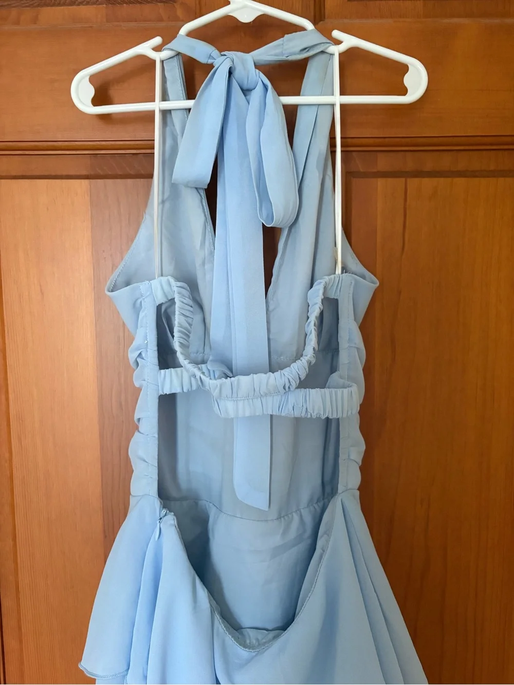 Hello Molly Light Blue Tiered Maxi Dress - Picture 5 of 10